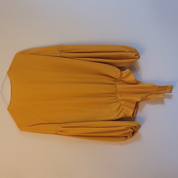 Orange Puff Sleeve Zara Bodysuit Size XS - Picture 2 of 4